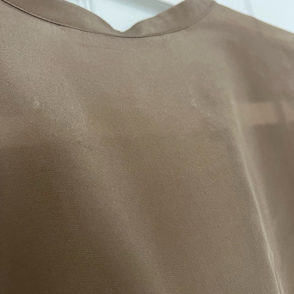 Zara Women’s Brown Silk Top - Picture 6 of 7